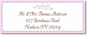 Name Doodles - Rectangle Address Labels/Stickers (Chelsea Soft Pink)